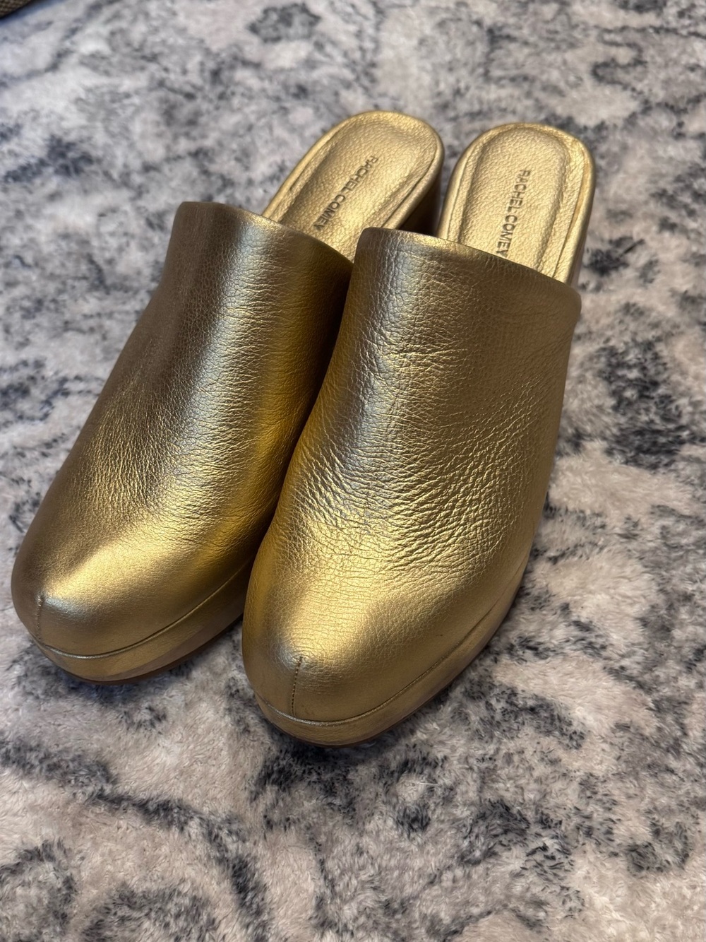 Rachel Comey Bose Clog Metallic Gold Leather